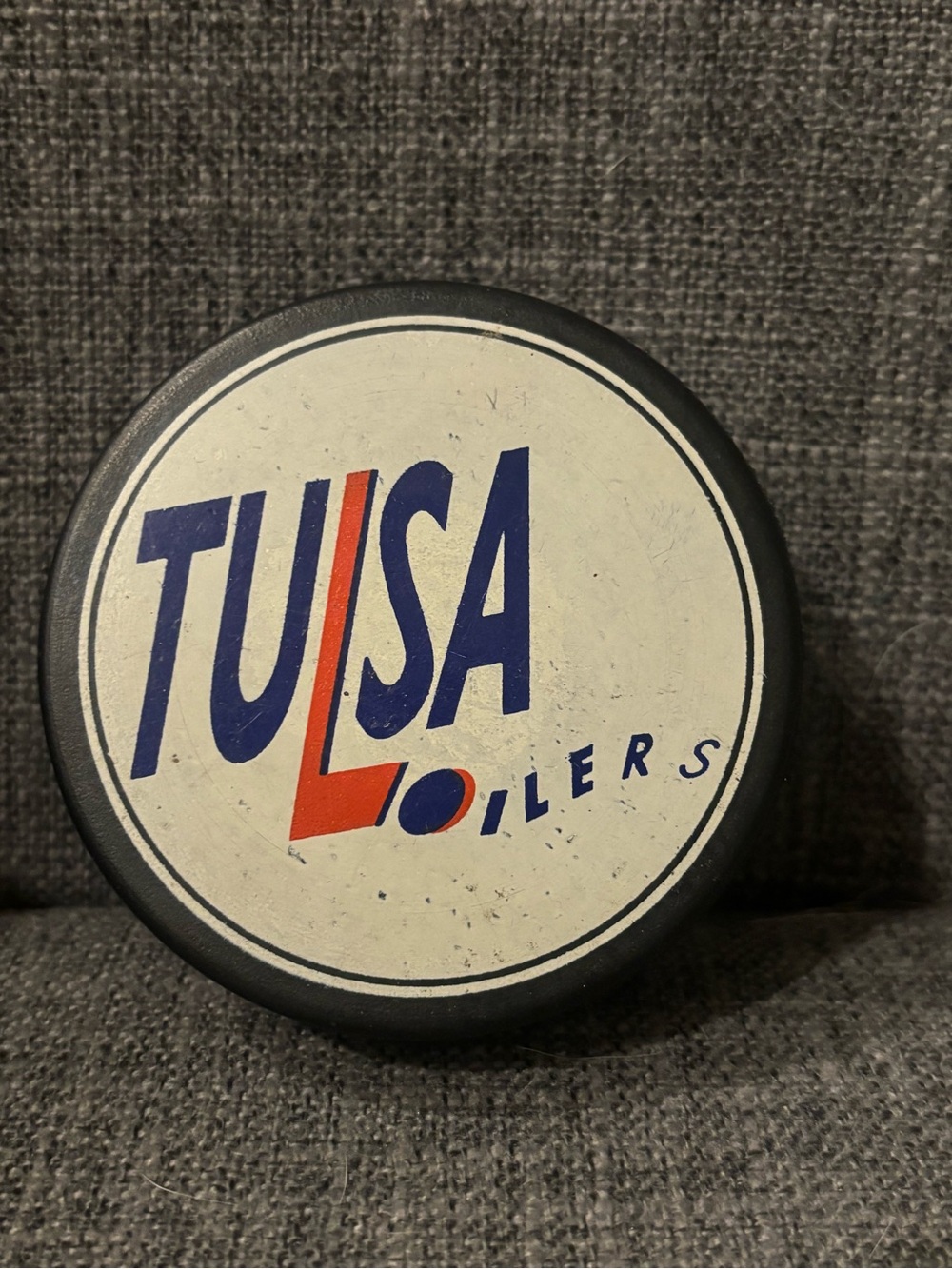 Tulsa Oilers CHL Vintage Hockey Puck
